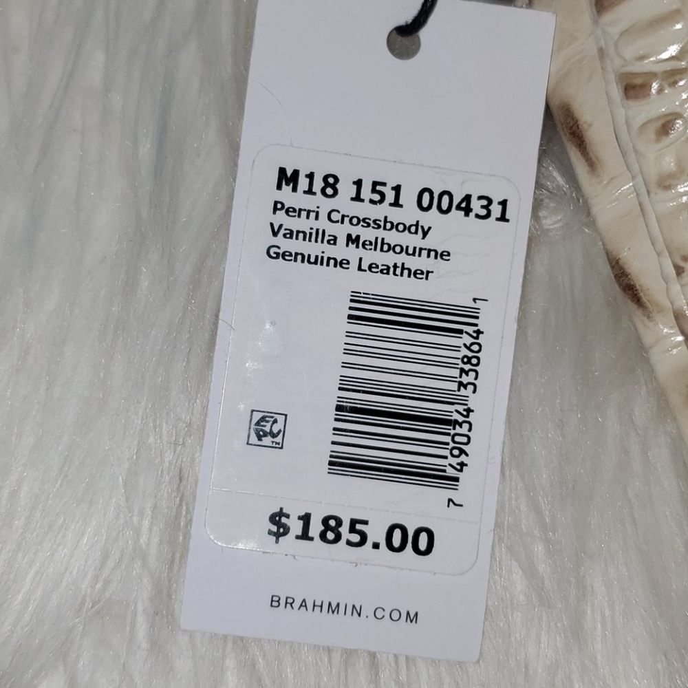 NWT Brahmin Perri Crossbody Bag Vanilla Melbourne - Picture 11 of 11